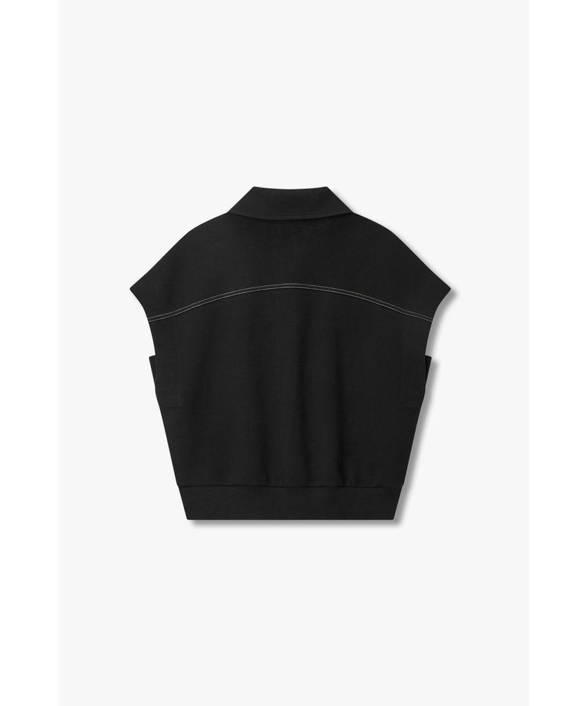 Bobeu Half Zip Jersey T-Shirt_Black 7156240007