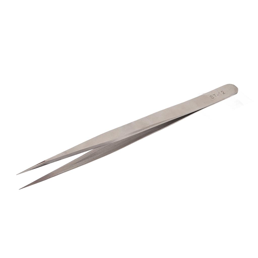 Stainless Steel Tweezers Professional Prevents Magnetic Hardened High Elasticity Accuracy Tweezers ST12