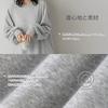 Sweatshirt Long Ruffled Round Long Maxi Plus Sizes Available [Quiet Wave] Women's Dress, Sleeves, Figure-Flattering, Hem, Neck, Dress, Autumn/Winter,