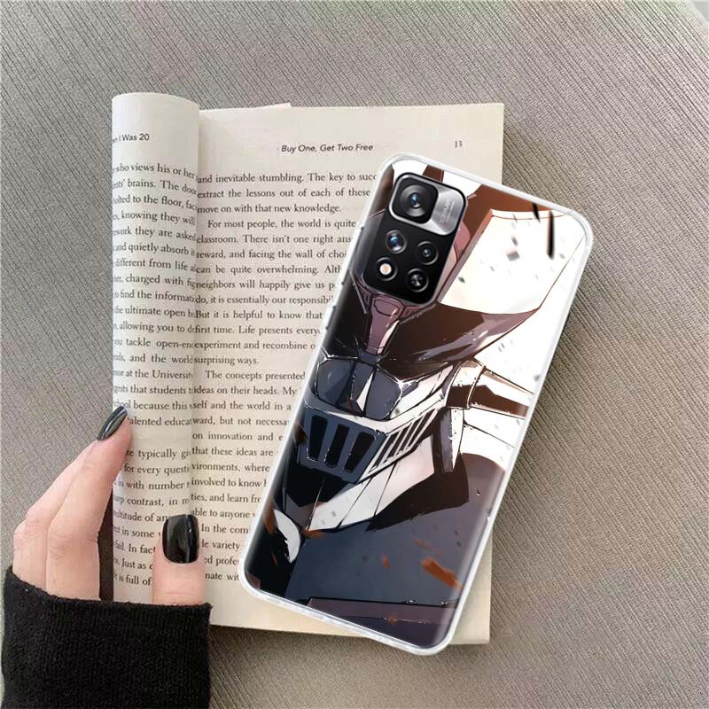 

G-Goldorak UFO Robot Phone Case For Redmi Note 13 12 Pro Plus 14 15 Pro 5G 11 11T 11E 11S 10 Pro 10S 9 9S Cover Cell Clear TPU C Redmi Note 13 Pro 5G