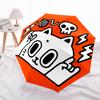 1pc Cat Skull Adventure Auto Open/close, 8-Rib Iron Frame, Compact Folding Cute Umbrella All-Season Portable Umbrella for Travel 041