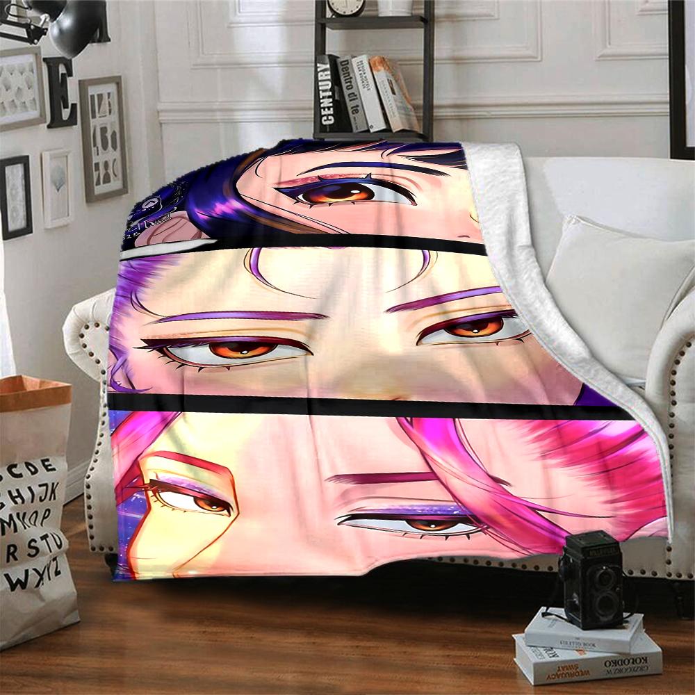 Ethereal Eyes Trilogy Blanket Soft Throw Blanket For Home Bedroom Bed Sofa Travel Office Solid Christmas Blanket