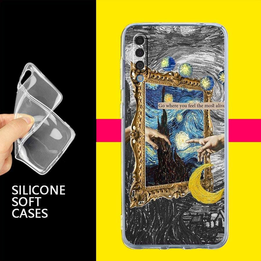 Starry sky van gogh art Phone Case For Samsung A14 5G A12 A22 A32 A34 A42 A52 A54 A50 A70 A30 A40 A20E A10S A20S A02S A04S Cover