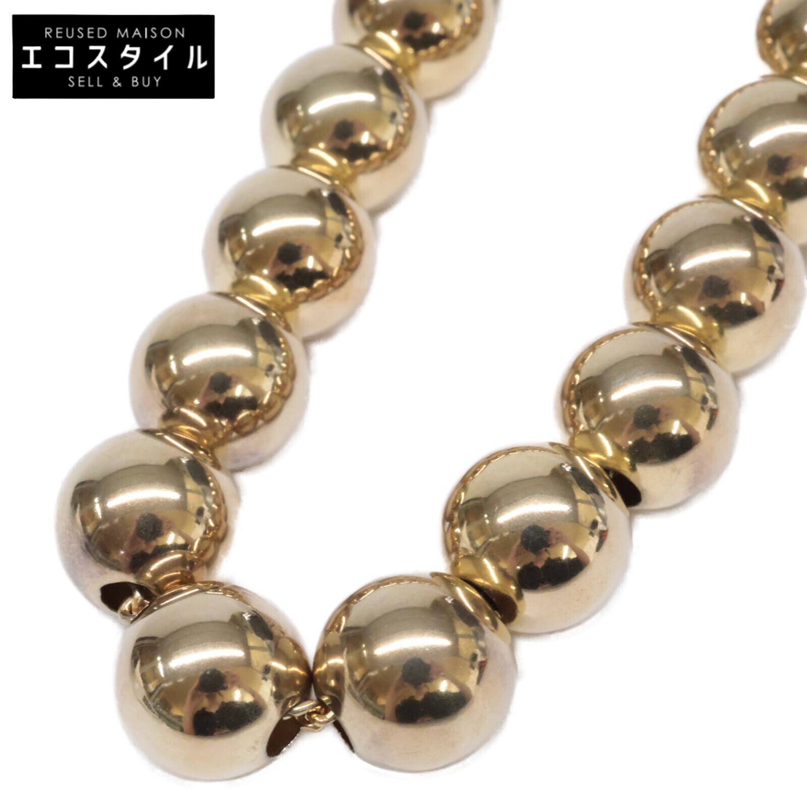 

JIL SANDER [Beautiful Condition] 925 Sphere Ball Necklace S Gold colorUsed