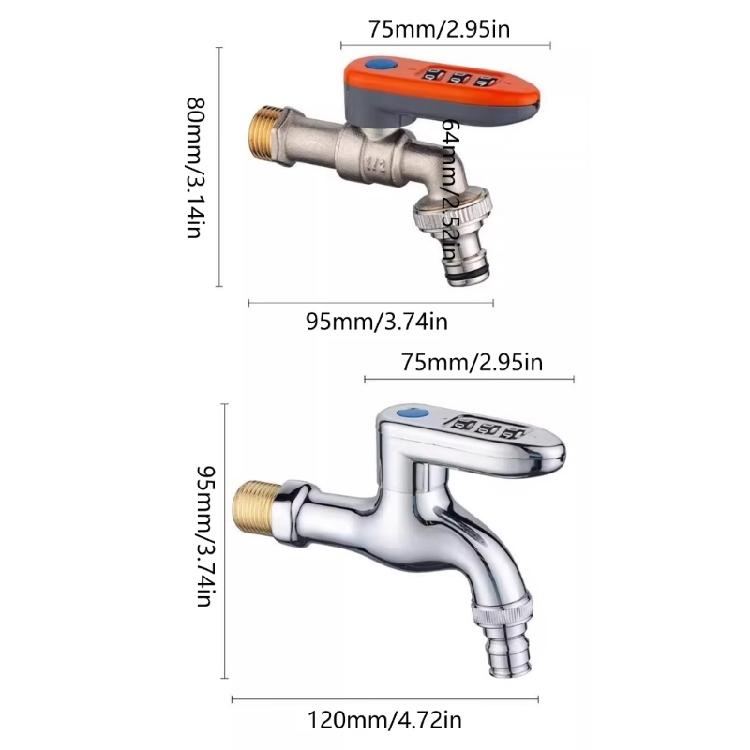 Cold Weather Resistant Faucet Not Theft Mechanism Pressure Output Water Spigot Suitable for Gardening Laundry Use