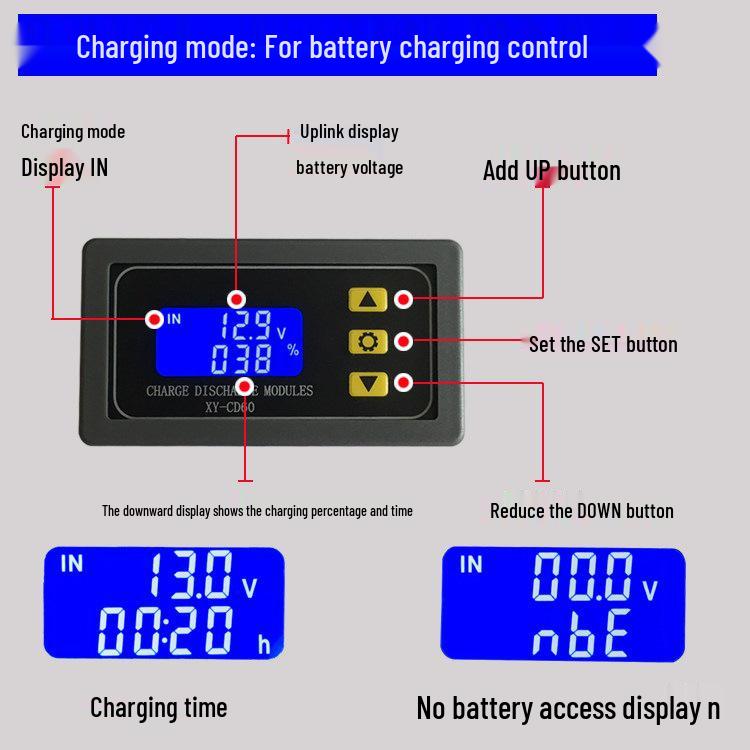 CD60 Battery Charger Module with Full Charge Cut-Off and Voltage Protection