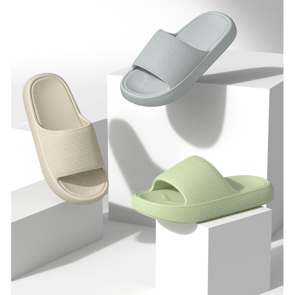 Women's Checkered EVA Slippers, Summer Non-Slip Deodorant Indoor Home Sandals for Men and Women