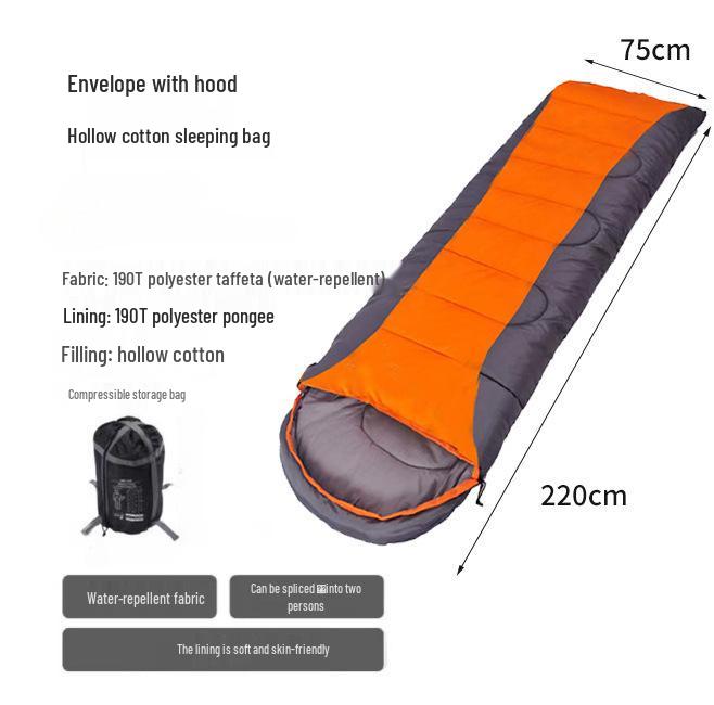 Two-in-One Winter Outdoor Camping & Travel Sleeping Bag: Dirt-Proof and Versatile for Adults