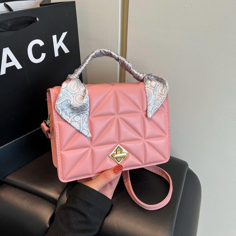 New Style and Fashionable Design One-shoulder Crossbody Fashionable Solid Color Spring and Summer Small Square Bag Texture Crossbody Bag