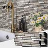 Waterproof Kitchen Backsplash Peel And Stick Backsplash, 3D Brick Wall Panels, Self Adhesive Removable Covering Tile, Faux Stone Wallpaper,