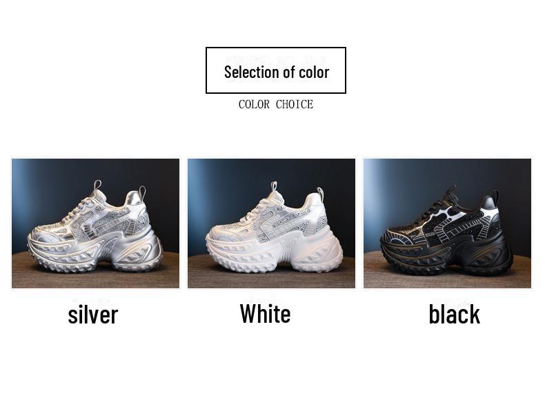 SJN9131-63 Women's Thick-Soled Height-Boosting Sneakers - Fall 2024 Casual Sports Shoes