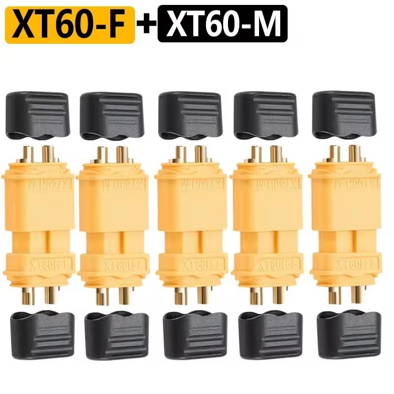 1-40PCS XT60 Battery Connector Male & Female Bullet Connector Plugs with Sheath Housing for RC Battery Motor FPV XT-60 Adapter