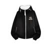 American High Street Gallery Classic French Vintage Color Block Zip-Up Hoodie