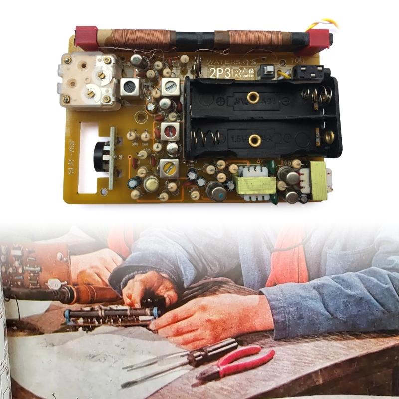 DIY 2p3 Portable Radio Kit AM FM Radio Transmitter For School Training Radio Experiment Nostalgic Pattern
