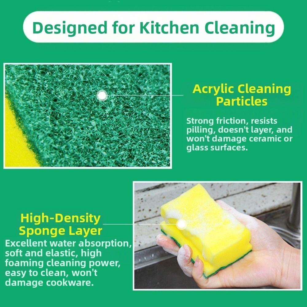 Perie de curățat cu două fețe Reutilizabilă Curăță Frecare Durabilă Pad de curățat Curățare gospodărească