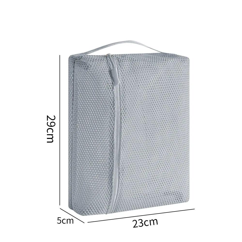 1PC Portable Mesh Drainage Makeup Bag: Dry Separation Organizer Cosmetics, Breathable Waterproof Travel Toiletry Pouch with Wet
