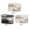 Turtle Breeding Box with Basking Platform Desktop Aquarium Small Transparent Tank for Turtles Crabs Fishes Amphibians Reptiles