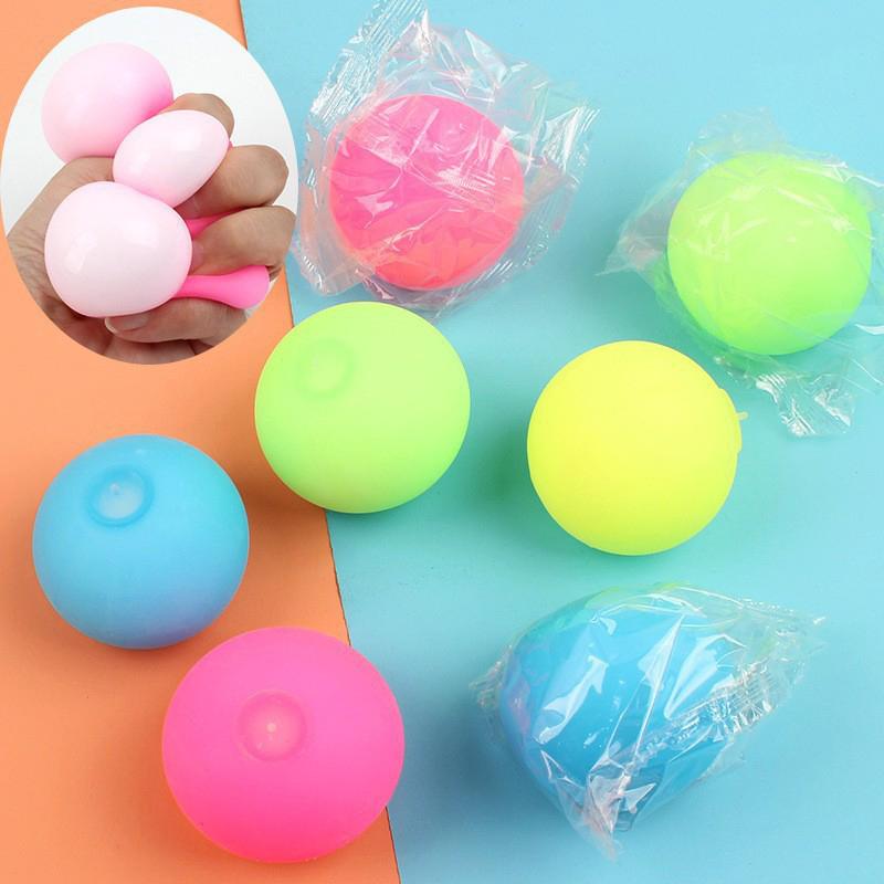 Colorful Vent Ball Press Decompression Toy Relieve Anti Stress Balls Hand Squeeze Fidget Rainbow Ball Kid Adult Relax Toy