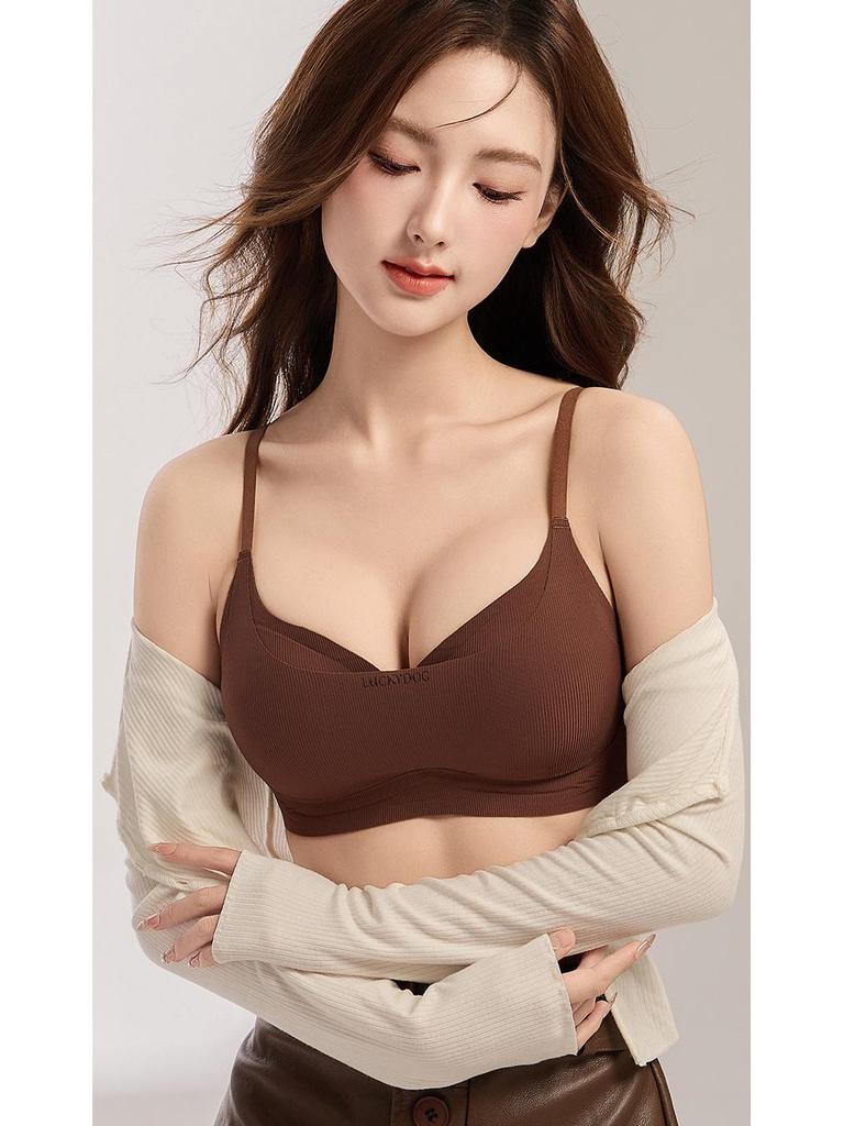 Wireless Cross-Back Bra with Side Support for Small Busts