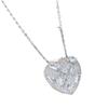 Love Necklace Women'S High Sense Of Simplicity Ol Temperament Heart-Shaped Diamond Pendant Clavicle Chain