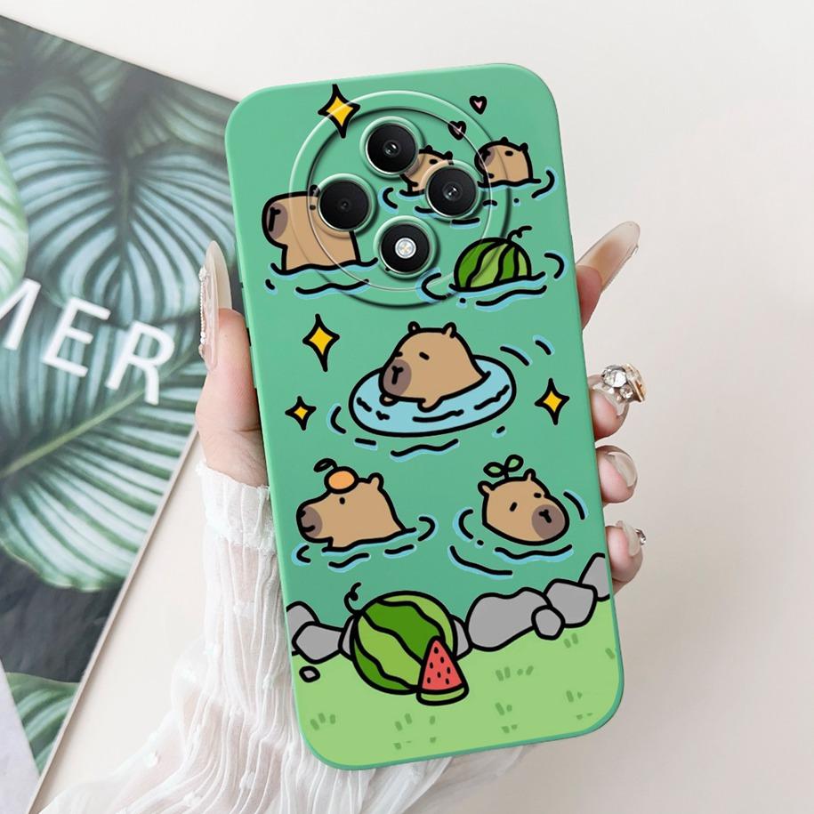 For OPPO Reno 12F 5G Case CPH2637 Lovely Panda Rabbit Liquid Silicone Durable Back Cover For OPPO Reno12F Reno12 FS F27 5G Coque