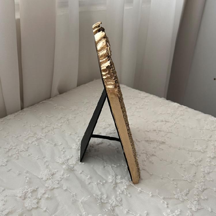 Vintage Inspired Earring Necklace Display Stand Flannel Lined Resin Frame Jewelry Organizers For Home Store Decoration