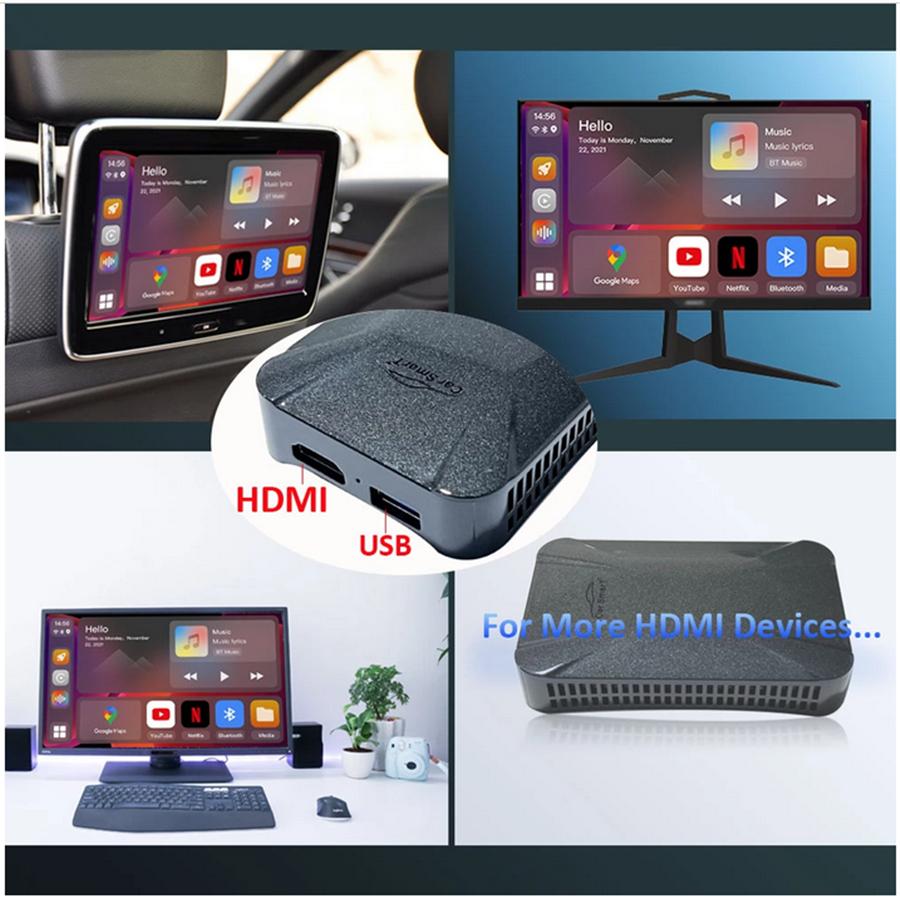 Android 11 For Carplay Ai Box Car Multimedia Player For Netflix Youtube 4G+128G