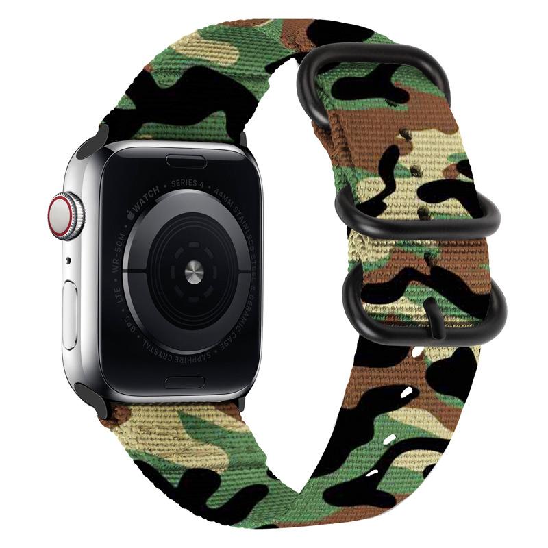 Nylon Strap for Apple Watch Ultra 2/3 49mm Band 46mm 42mm 45mm 41 44 40mm Canvas Bracelet iWatch Series 11 10 9 8 7 6 5 SE Belt