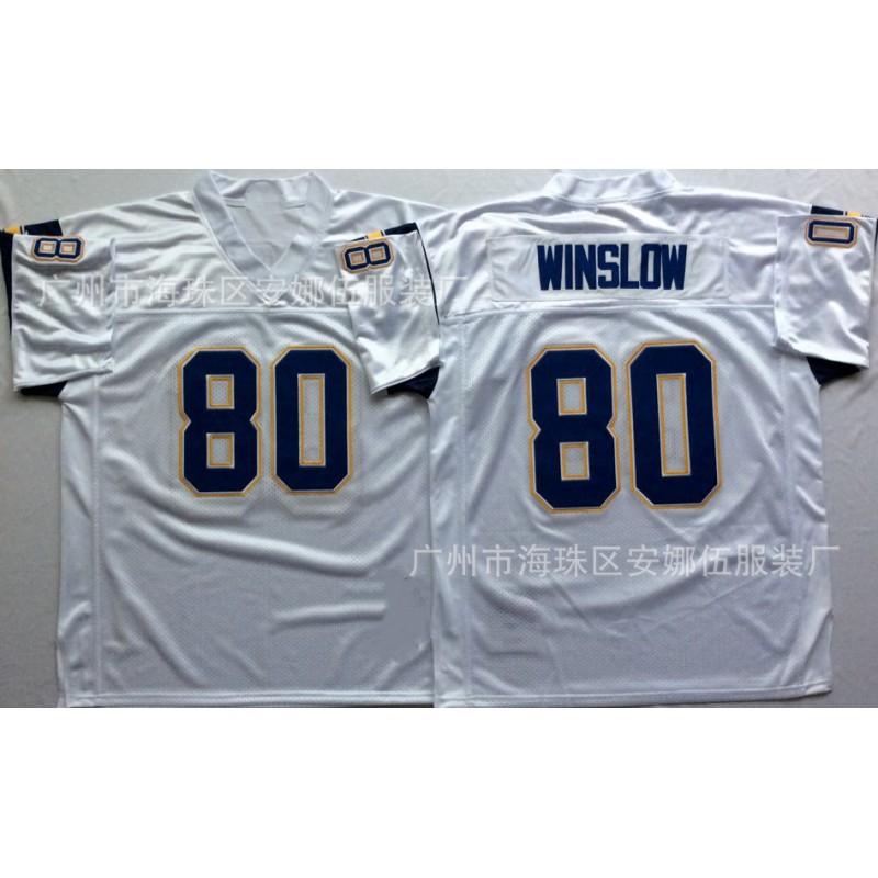 2026 Vintage Rugby Embroidered Jersey San Diego Chargers 21 55 Team Sports Basketball