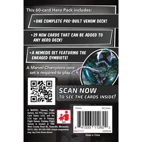 Marvel Champions: The Card Game - Venom Hero Pack | Marvel Card Game for Teens and Adults | Ages 14+ | for 1-4 Players | Average Playtime 45 - 90 Minu