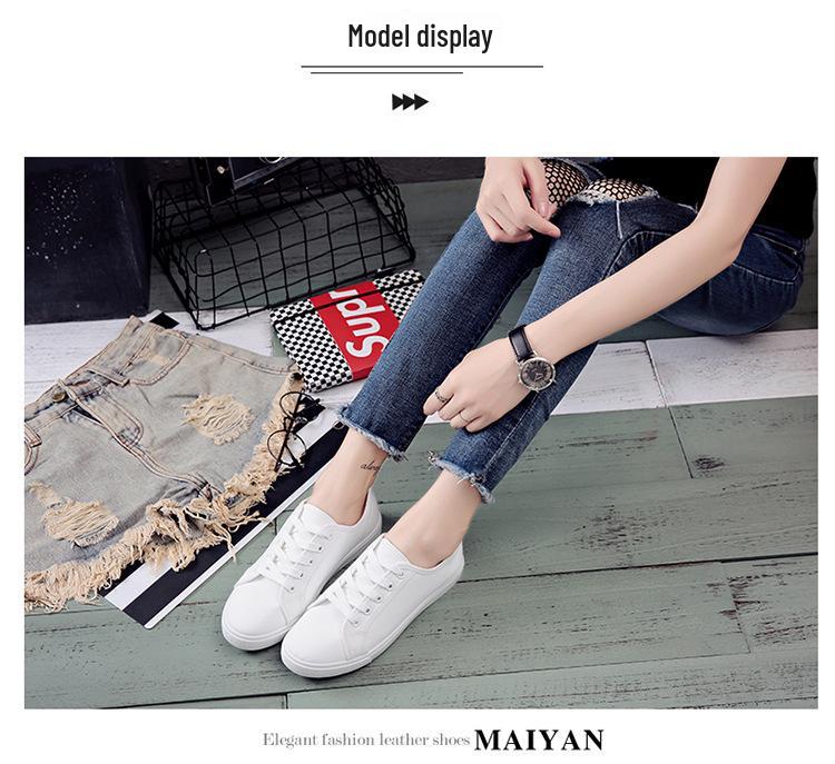 Women's Versatile White Literary Canvas Low-Top Shoes - Summer 2024 Korean Style