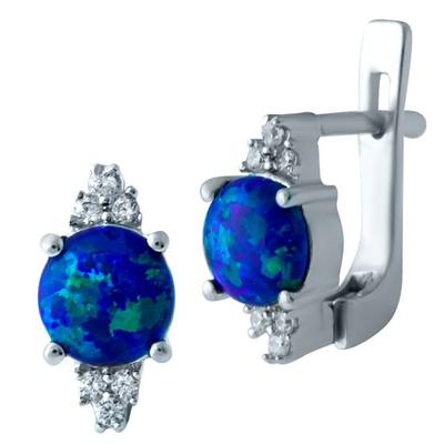 Silberohrringe mit Opal 1,06 ct (1919699)