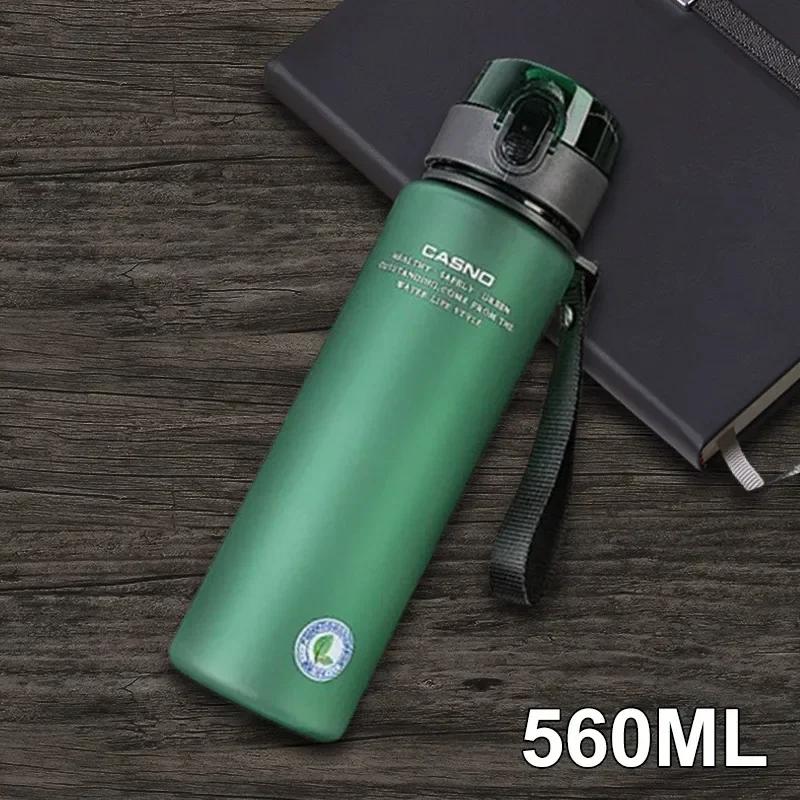 400ml/560ml Frosted Sports Water Bottle BPA Free Leak Proof Sports Water Bottle Tour Hiking Portable Outdoor Riding Gym Bottles