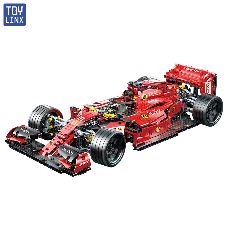 

F1 Гоночные машины на радиоуправлении 1163 детали Наборы для сборки MOC Строительные блоки с дистанционным управлением Крутые коллекционные наборы моделей автомобилей Строительные игрушки