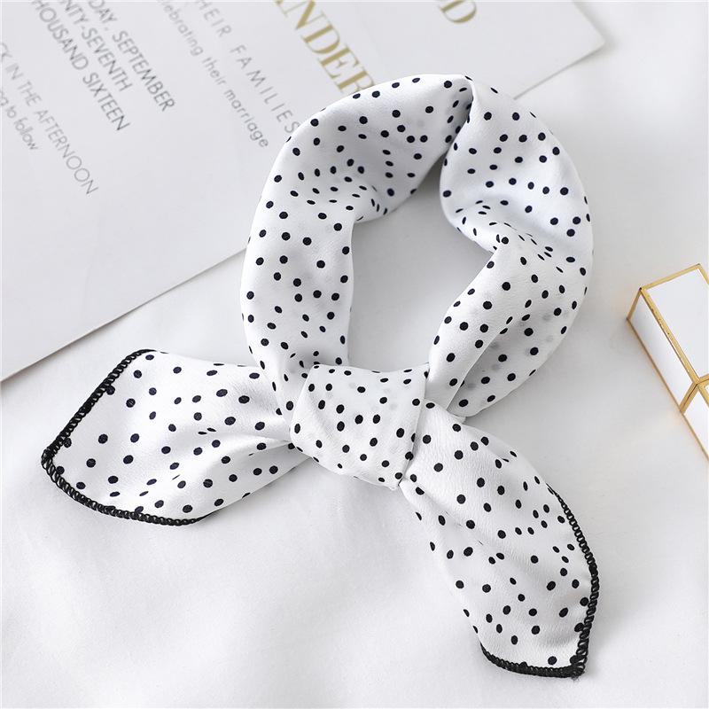 Small Silk Scarf Is Versatile, Small Square Scarf, Female Decorative Collar Scarf, Scarf, Headscarf, Hairband, Wrist Strap 50Cm