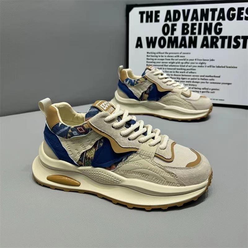 

Men s shoes 2024 autumn new men s versatile trend fashion light luxury casual color matching sports Korean version dad shoes men 39