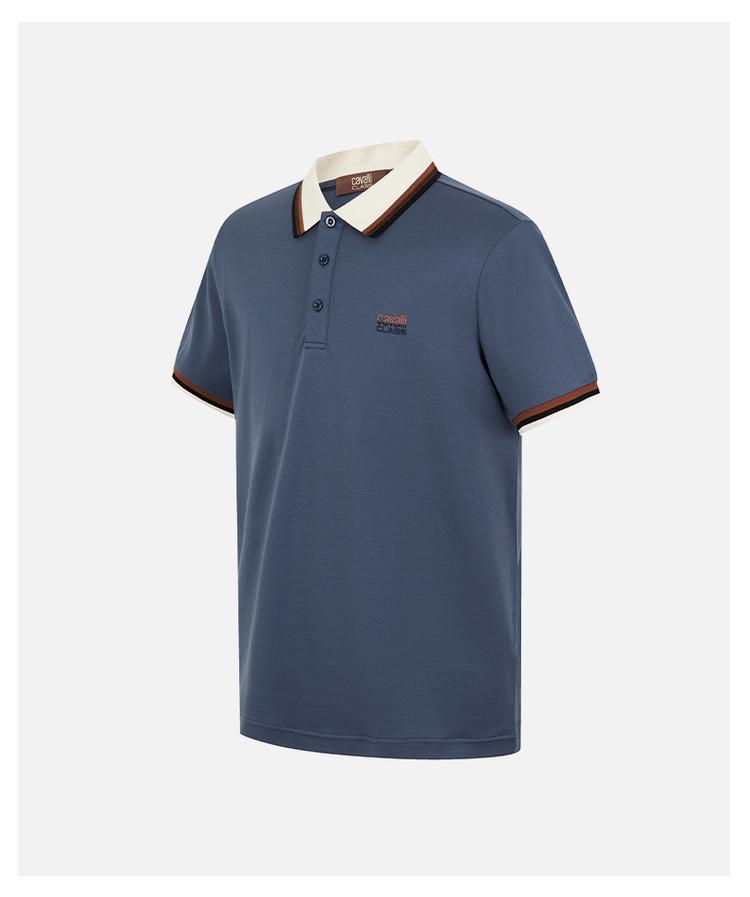 Brand Logo Striped Contrasting Spring and Summer Casual and Comfortable Men's Short Sleeved Polo Shirt