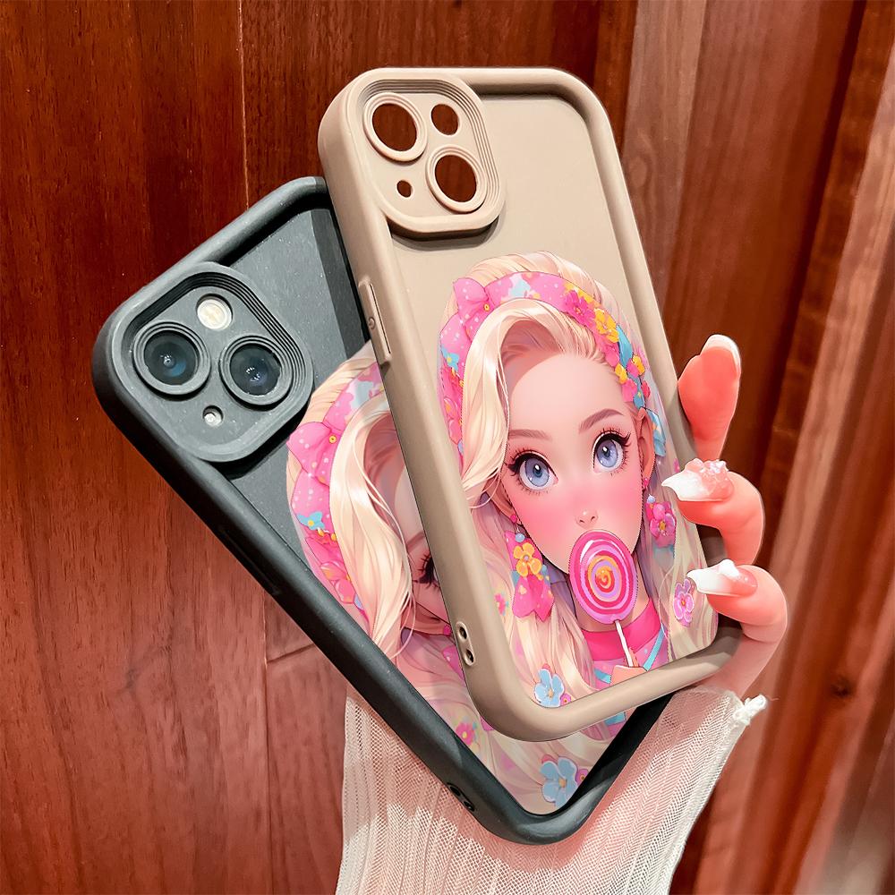 Soft Silicone Square Ladders Cartoon Pattern Full Cover Camera Protection Shockproof Case for OPPO Reno Realme OnePlus