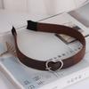 Wide Side Love Heart Hairband Hairband Women Hair Hoop Retro Leather Headband  Daily