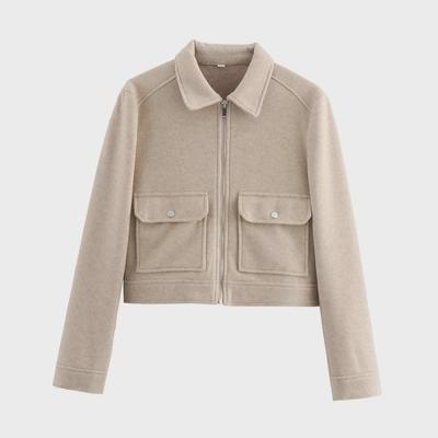 2024 Herbst Damen All-Match Zipper Soft Jacke Mantel