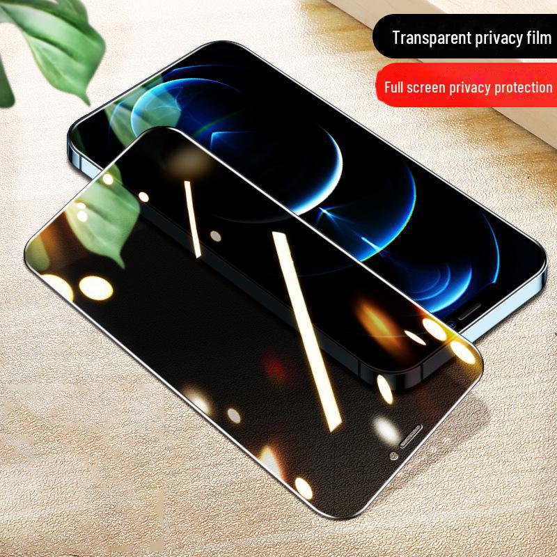 "Apple iPhone 11-16 Privacy Tempered Glass Screen Protector, Full Coverage for 13 Pro Max, 12, 14, 15."