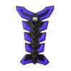 Motorbike Rubber Tank Pad Protector Motorcycle Scratch Pad Blue Spine Sticker