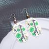 Korean Fashion Geometric Giraffe Retro Acrylic Earrings