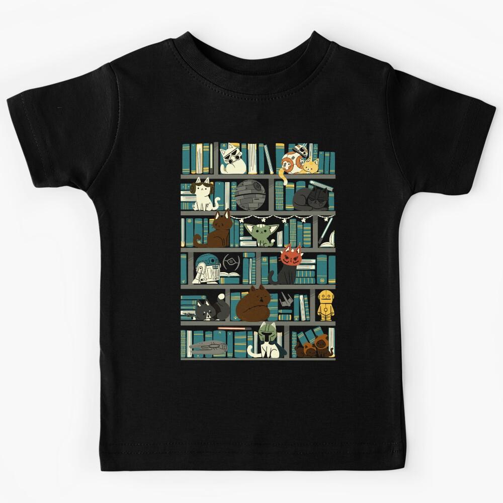 Library Kitten Wars Kids T-Shirt 160