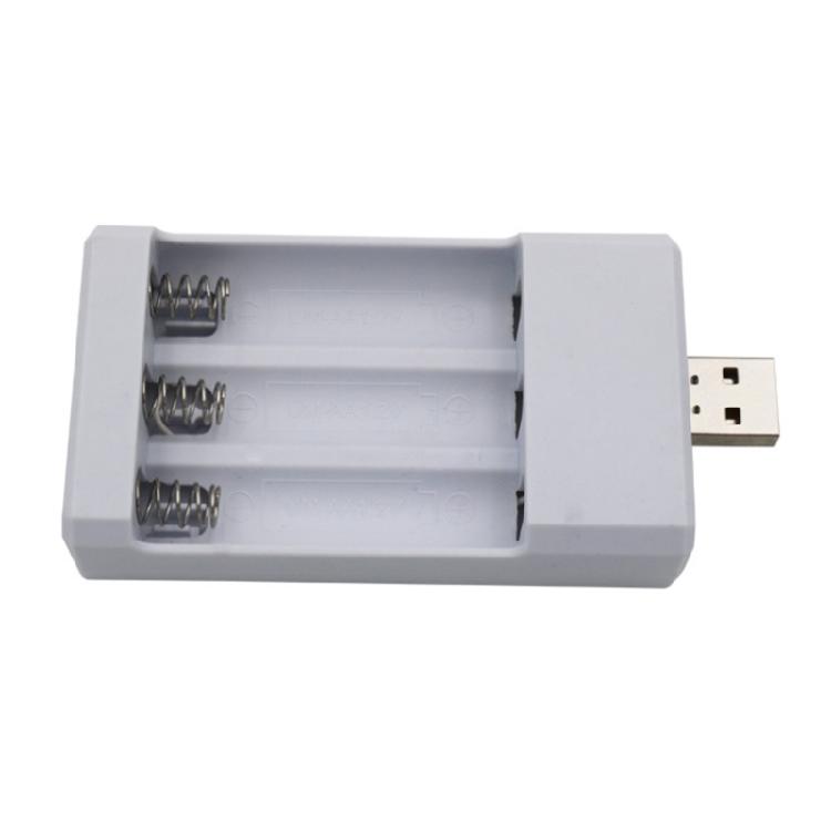Зарядное устройство для аккумуляторов USB-выход 3 слота Зарядка Подходит для AAA/AA 1