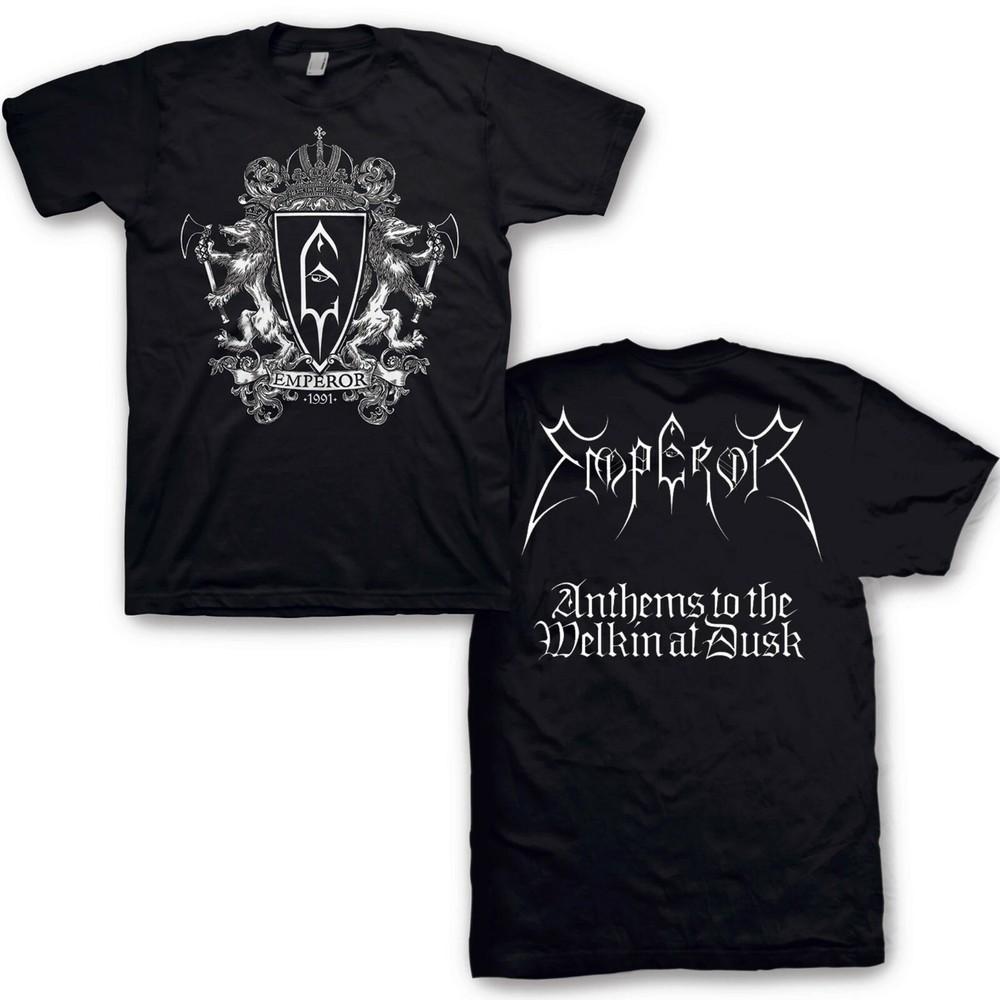 EMPEROR cd lgo CREST Официальная РУБАШКА XL Новые гимны к небесам в сумерках затмение Унисекс Футболка S