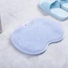 Doccia esfoliante Raschietto per massaggio Bagno Tappetino da bagno antiscivolo Spazzola per massaggio alla schiena Lavaggio dei piedi in silicone Strumento per la pulizia del corpo