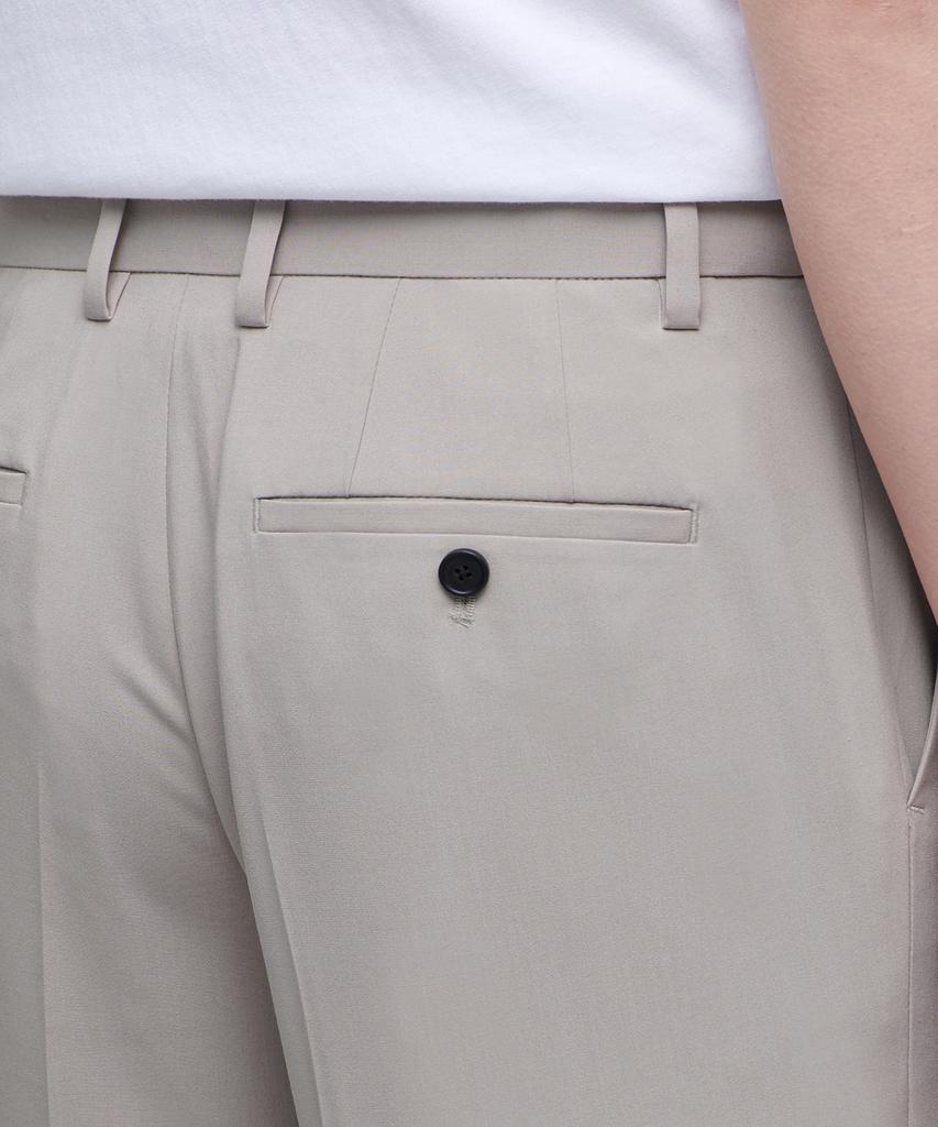 Musinsa Standard [Cooltandard] Semi-Wide Hidden Elastic Waist Slacks [Light Beige]