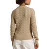 Polo Ralph Lauren Solid Color Long Sleeve Crew Neck Knit Sweater Women sweater Khaki WMPOSWENDW20358-999