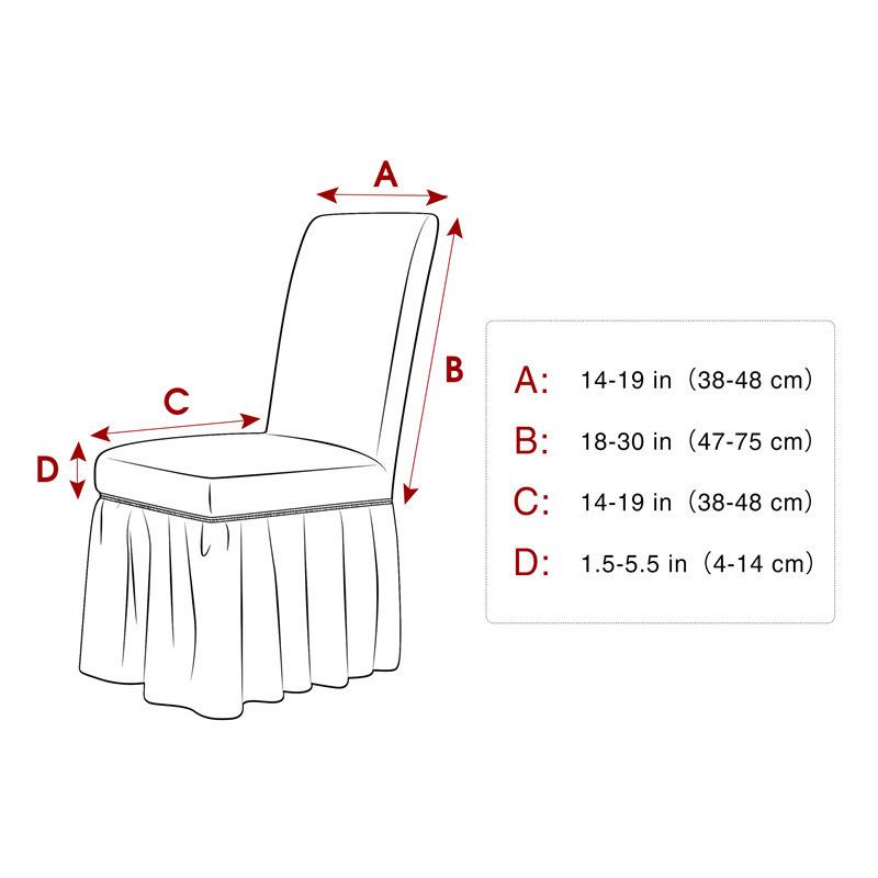 Uniwersalny Pokrowiec na Krzesło Seersucker z Wyższej Półki do Domu, Hotelu, Restauracji i Jadalni - Ochrona Przeciwpyłowa na Cały Rok